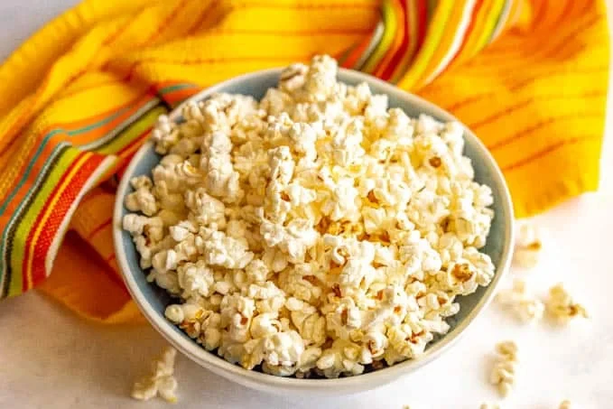 Crispy and buttery popcorn