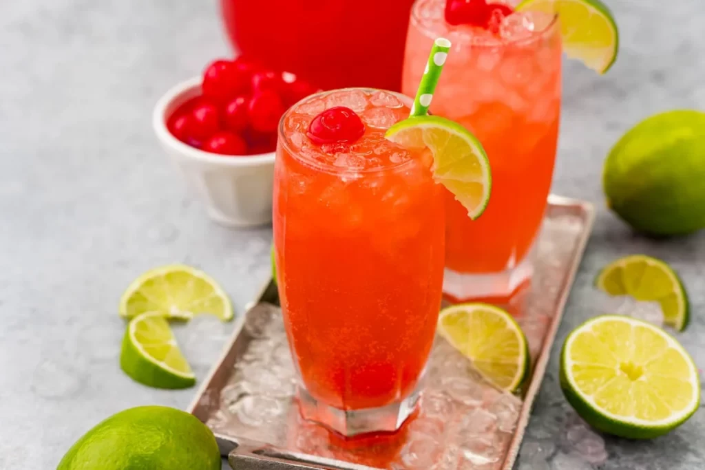 Luscious cherry limeade