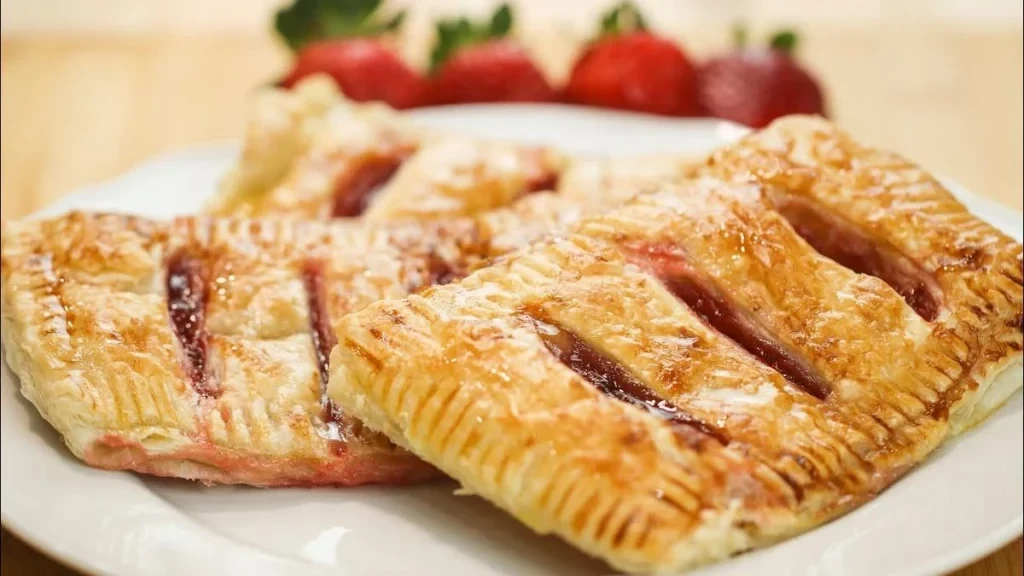 Delicious strawberry turnover