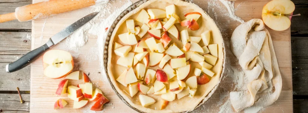 Apple in pie crust