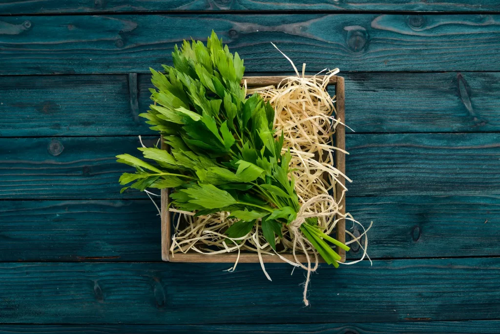 Celery leaves