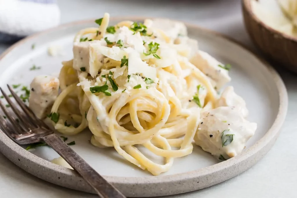 Copycat Crab pasta with Alfredo sauce