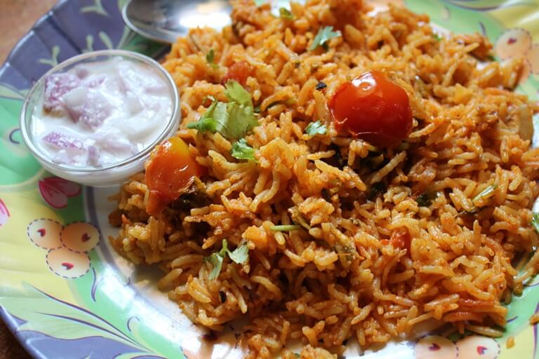South Indian Tomato Rice recipe
