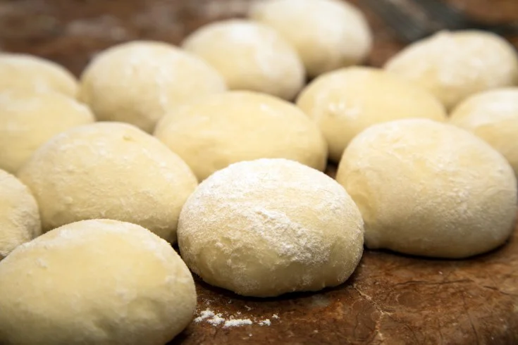Homemade pizza dough
