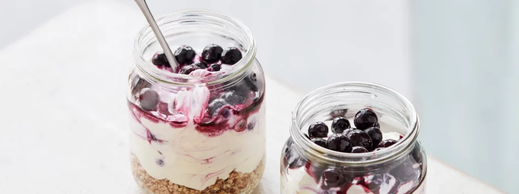 Cheesecake in a jam jar