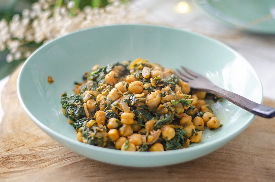 Espinacas con Garbanzos recipe