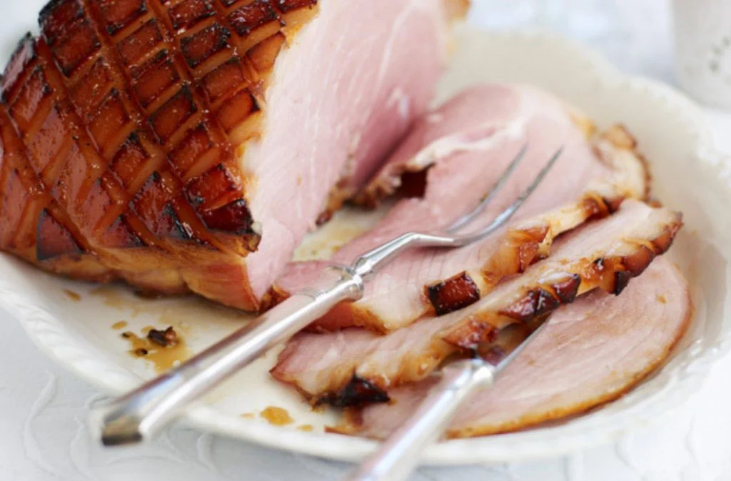 Honey glazed ham
