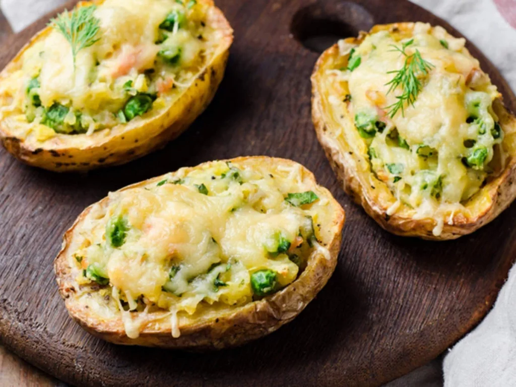 Homemade baked potatoes