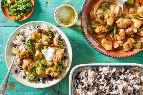 Tex-Mex Chicken with Black Beans and Rice