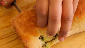 Spinach Bread is ready