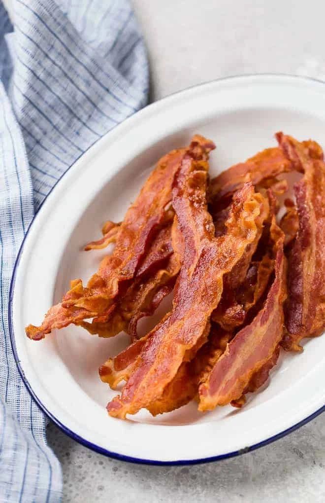Oven-baked crispy bacon