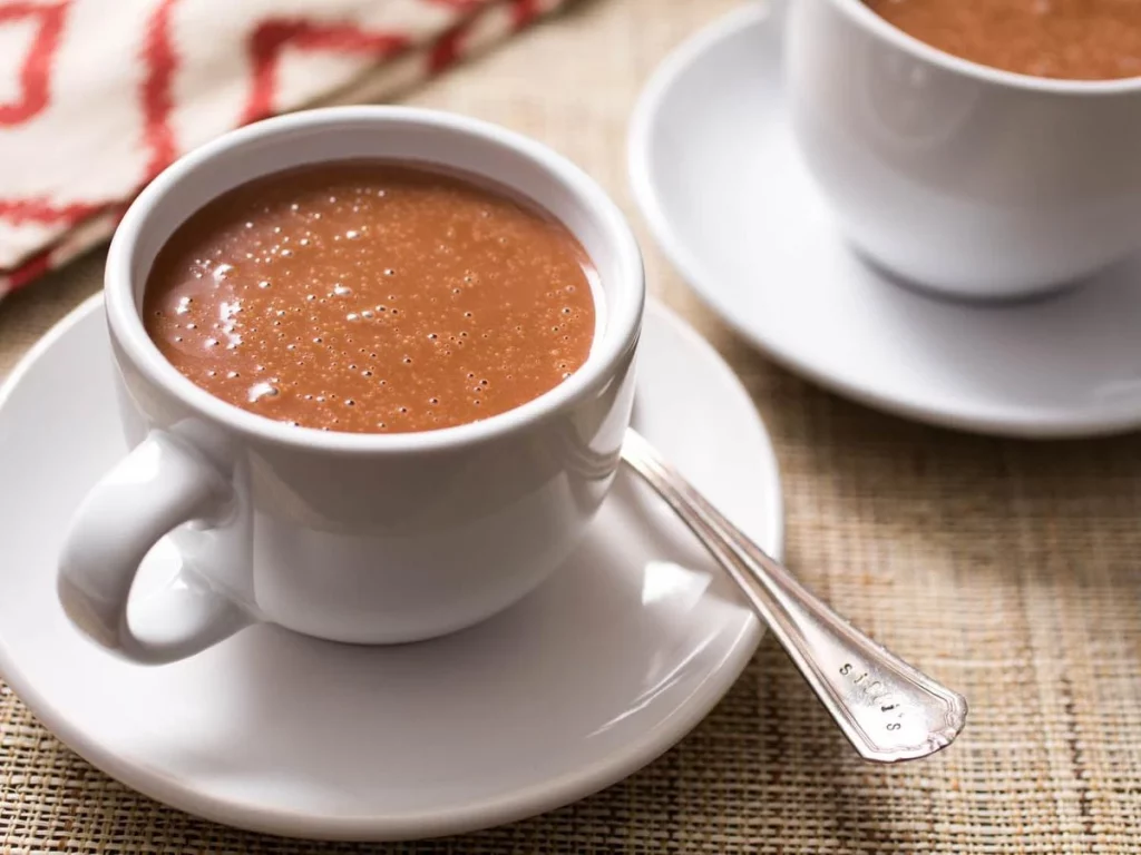 Hearty champurrado in a warm cup