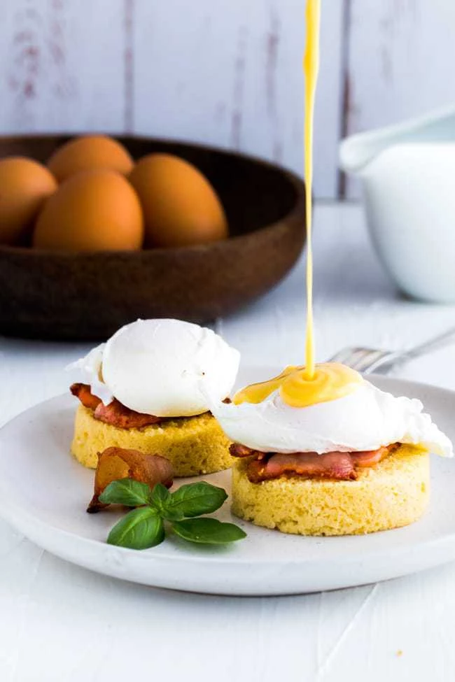 Delicious keto egg benedict. 
