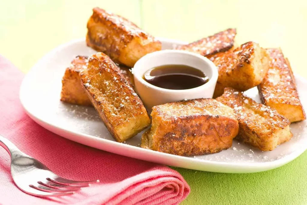 Golden-brown French toast sticks