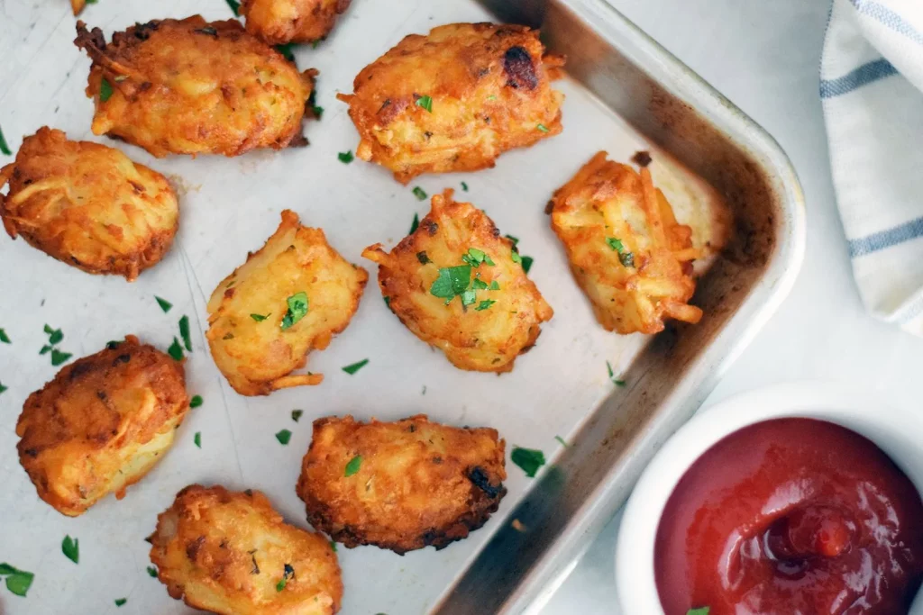 Crunchy cheesy tots