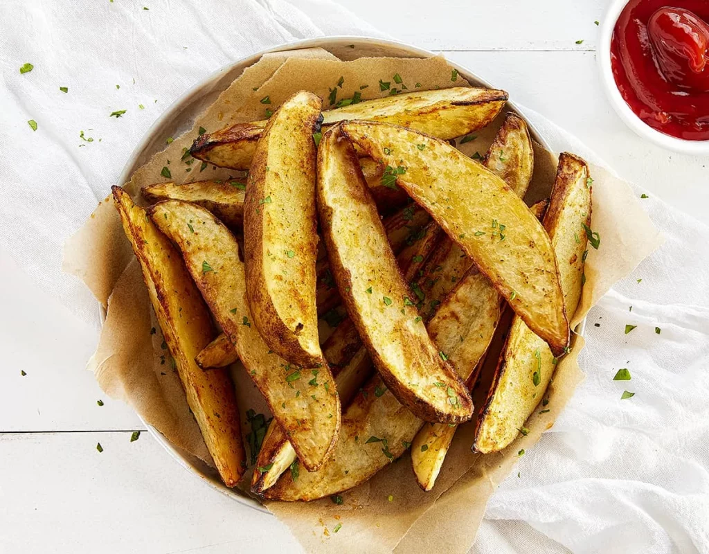 Seasoned potatoes at home 