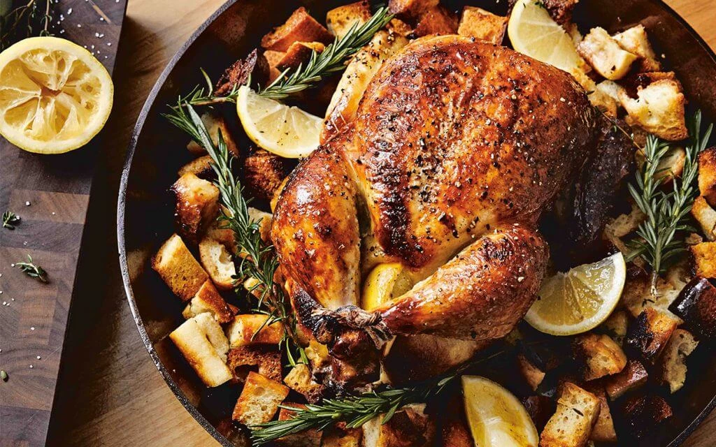 Baked chicken with flavorful stuffing
