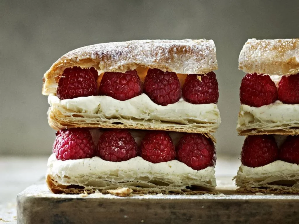 raspberry millefeuille