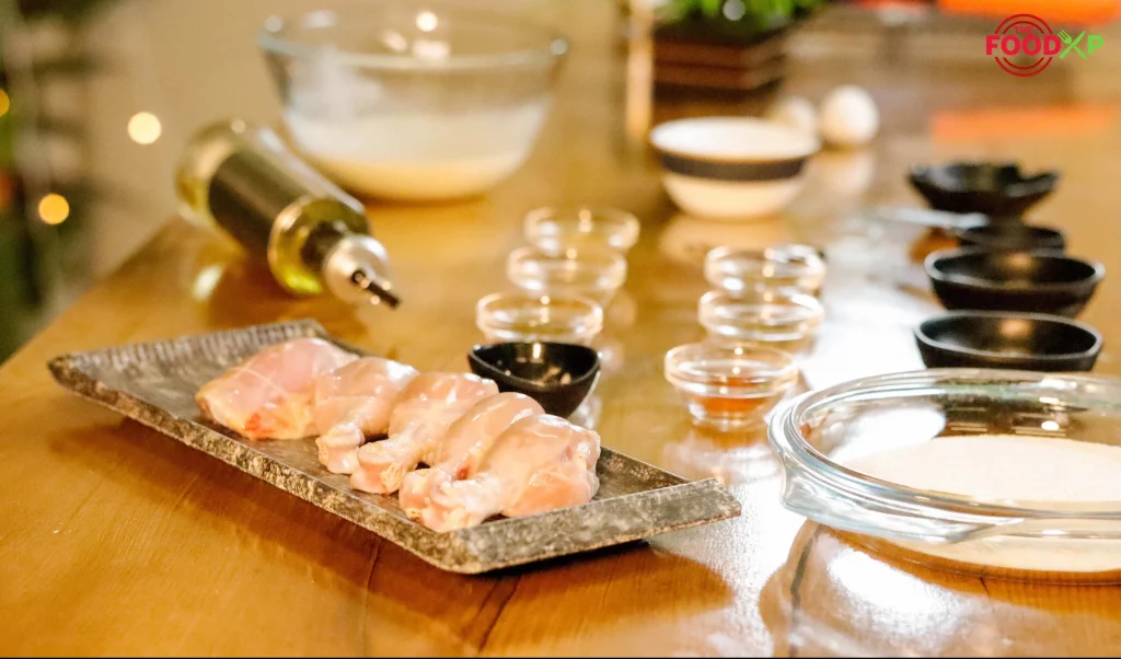 KFC Fried Chicken Prep