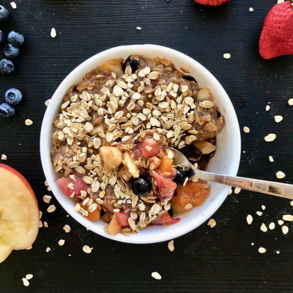 Microwave Vegan Fruit Dessert recipe