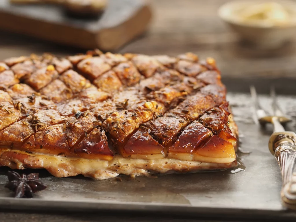 Roasted pork belly