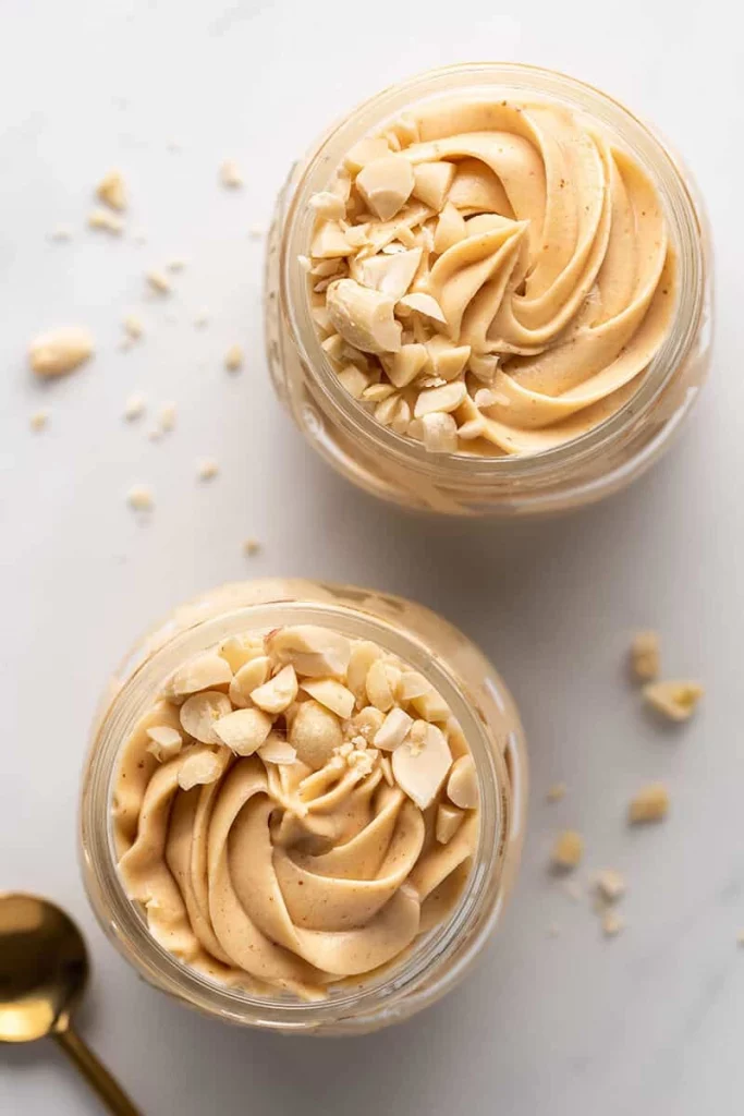 Flavorful whipped peanut butter