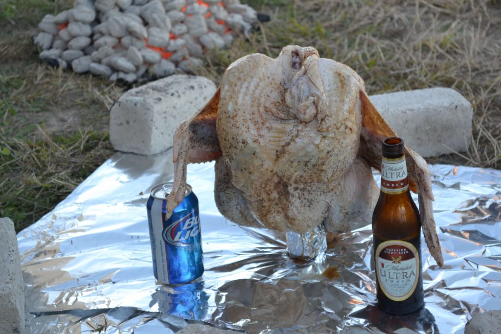 how to make trash can turkey