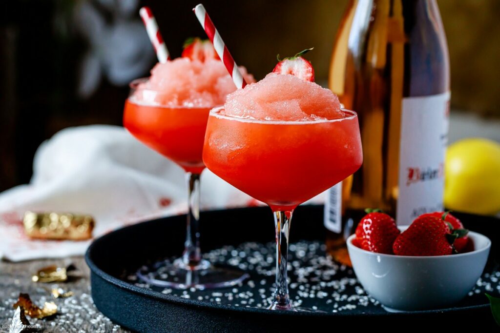 Frose Served With Straw
