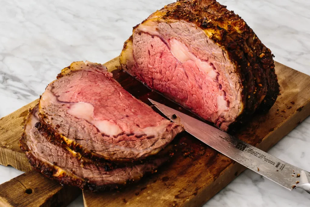 Prime Rib With Knife