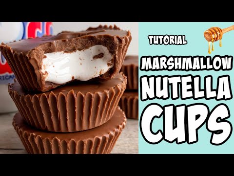 Marshmallow Nutella Cups! tutorial #Shorts