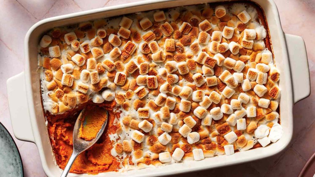Easy Classic Candied Yams with Marshmallows Recipe - Cooking Fanatic