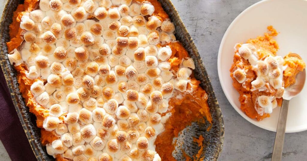 Classic Candied Yams with Marshmallows Recipe