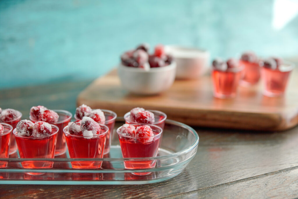Cranberry Jello Shots 1