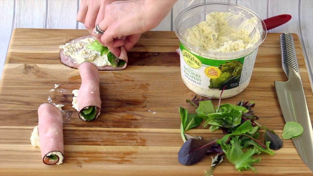 Easy Ham Artichoke Dip Bites