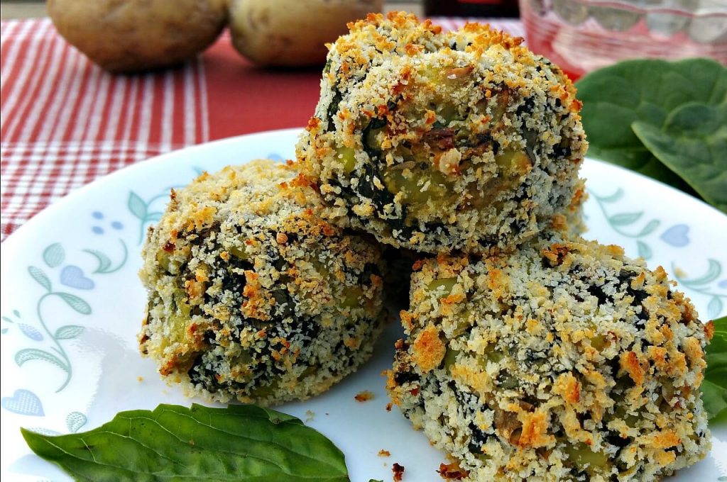 GLUTEN FREE SPINACH POTATO BITE