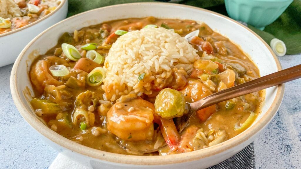 Hot Gumbo Served