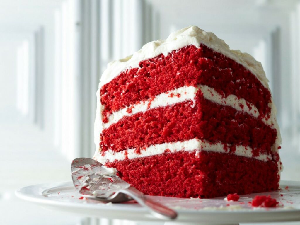 Red Velvet Cake With Spoon