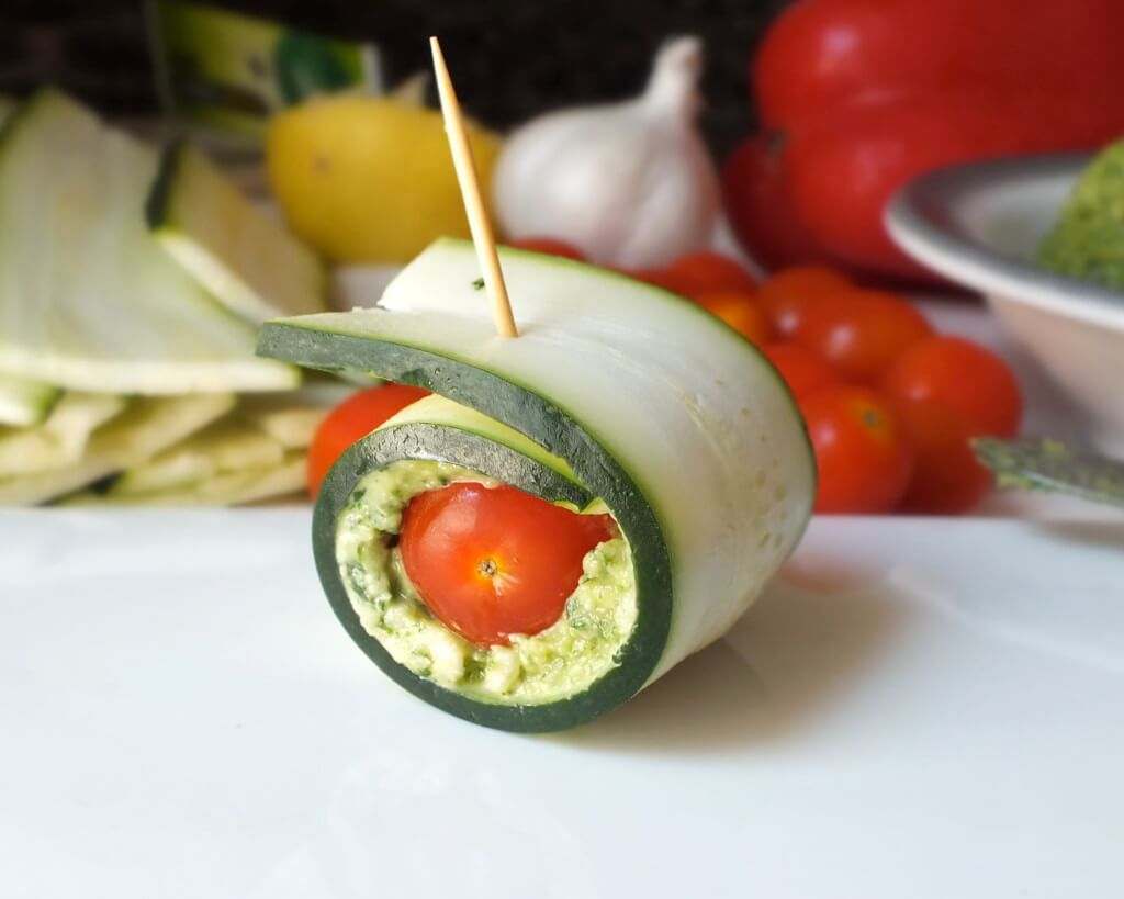 Zucchini Pesto Roll-ups