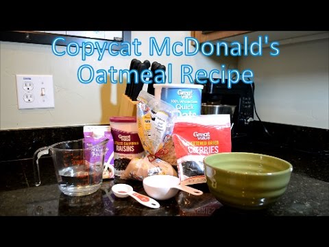 Copycat McDonald's Oatmeal Recipe