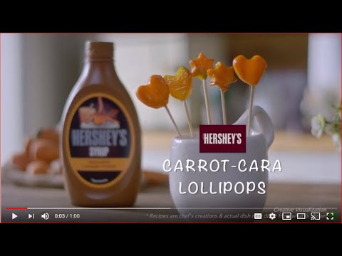 HERSHEY'S Carrot-Cara Lollipop - 100+ Recipes With HERSHEY'S Syrup