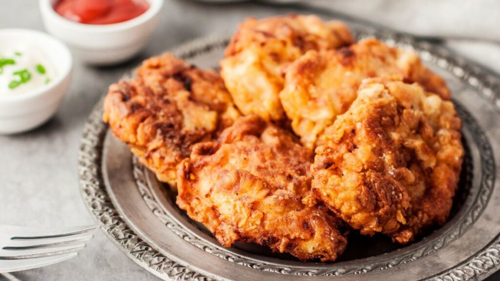 Fried Chicken Close Up Look