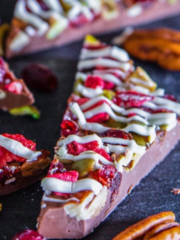 Close up of Chocolate Bark piece