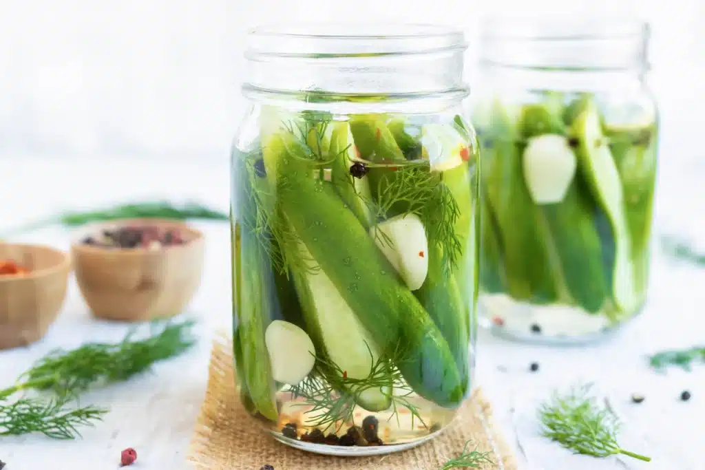Spicy Dill Pickle In A Jar