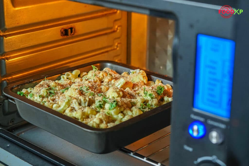 Jamie Oliver Cauliflower Mac and Cheese Step 15