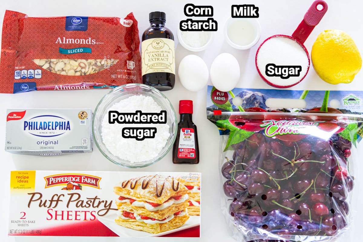 Ingredients for Cherry Danish