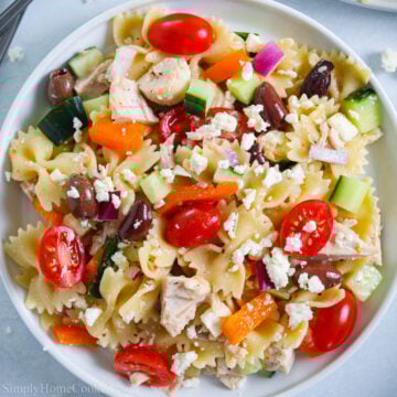Greek Chicken Pasta Salad image