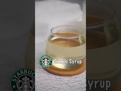 Starbucks Simple Syrup Recipe #starbucks #simplesyrup